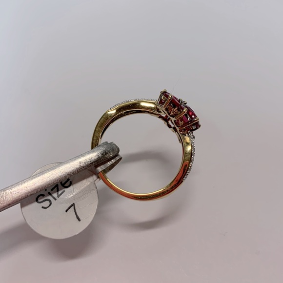 NWT Ruby Yellow gold Ring size 7 - Picture 6 of 16